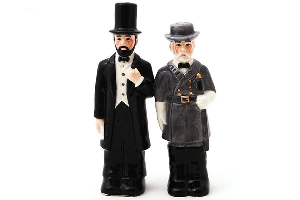 Civil War: Abraham Lincoln & Robert E. Lee: Kitchen Salt & Pepper Shaker Set
