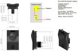 BANDC Voltmeter Socket Panel 3a Breakers Waterproof Marine/boat/rv 5-30v Dc