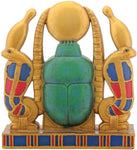 Gold Cobra Sun Scarab Egyptian Collectible Display Statue