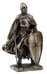 MEDIEVAL KNIGHT 7" TALL CRUSADER TEMPLAR GUARD STATUE FIGURINE SUIT OF ARMOR
