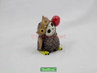Furrybones Hootie Signature Skeleton in Brown Owl Costume with Red Lollipop