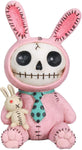 Furrybones Pink Bun Bun Signature Skeleton in Bunny Costume with Bunny Doll