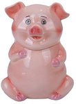 PT Cute Farm Pink Piggy Ceramic Cookies Storage Jar