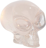 PTC Pacific Giftware Big Eyed Alien Skull Clear Finished Statue Figurine, 4" L