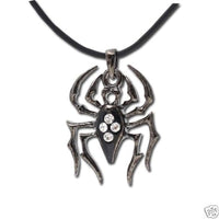 Mystica Collection Jewelry Necklace - Black Gem Spider