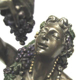 Dionysus (Bucchus) Greek Roman God of Wine Statue Real Bronze Powder Cast Statue, 11-inch