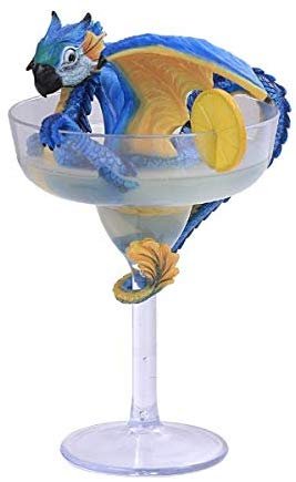 Pacific Giftware PT Drinks and Dragons Series Winged Dragon in Margarita Resin Figurine by Stanley Morrison