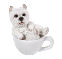 Pacific Giftware West Highland Terrier Westie Adorable Mini Teacup Pet Pals Puppy Collectible Figurine 3.25 Inches