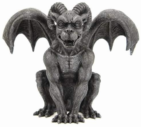 Ram Horned Gargoyle Cold Cast Resin Figurine