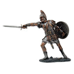 Medieval Warrior Knight In Furious Battle Roman War Collectible Figurine 9H