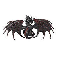 Pacific Giftware Red Black Malice Dragon Wall Plaque Statue by Ruth Thomson Dragons Lair