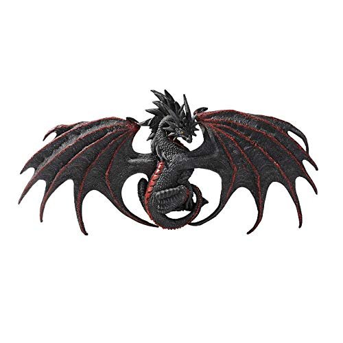 Pacific Giftware Red Black Malice Dragon Wall Plaque Statue by Ruth Thomson Dragons Lair