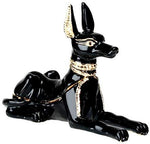 Egyptian Anubis Jeweled Box Collectible Egypt Jewelry Container