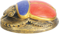 SUMMIT BY WHITE MOUNTAIN Red & Blue Scarab Collectible Figurine