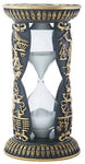 Black and Yellow Egyptian Character Embellished Hourglass Sand Timer