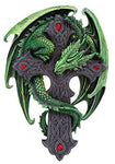 9.06 Inch Woodland Guardian Dragon Wall Plaque Statue Figurine