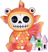 Furrybones Gold Fish Signature Skeleton in Bulging Eyed Gold Fish Costume