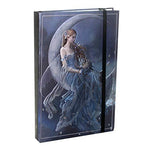 Moon Fairy Wind Moon Embossed Journal Diary Notebook with Strip 6" X 8"