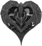 Pacific Giftware PT Dragon Heart Stone Finish Resin Decorative Figurine