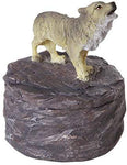 Pacific Giftware Lone Majestic Wolf Mini Resin Trinket Box 3.15 Inches Tall