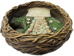 Pacific Giftware Mini Fairy Garden Bird Nest Planter Pot for DYI Decorative Miniature Fairyland Garden Display Planter 10L…