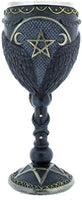 Satanic Cult Baphomet Wine Goblet Made of Resin with Stainless Steel Rim