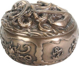 SUMMIT COLLECTION Kraken with Anchor Guardian Deep Sea Fantasy Bronze Colored Resin Trinket Box, 4 Inches