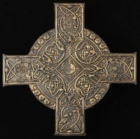 Pacific Giftware Elemental Celtic Cross Wall Sculpture Decor Bronze Finish by Maxine Miller 11.25 Inch L