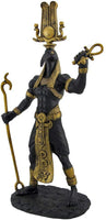 Black Thoth Egyptian God Golden Accents Statue