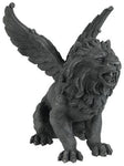 GOTHIC WINGED LION GARGOYLE ROARING STATUE FIGURINE WOW FAUX STONE