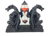 Mythical Fantasy Double Guardian Stone Dragon Sandtimer Hourglass