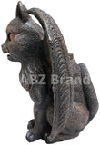 ABZ Brand Vampire Winged Red Eye Standing Cat Gargoyle Candle Holder Statue...