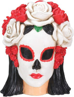 Day of The Dead Black and White Female Head Decoration