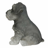 Adorable Seated Mini Schnauzer Puppy Collectible Figurine Amazing Dog Likeness