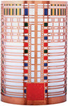 YTC Summit 3.25 Inch Frank Lloyd Wright Martin House Casement Votive Holder, Multi Color