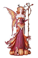 Pacific Giftware Large Fantasy Pumpkin Queen Fairy Autumn Fall Decorative Statue by Artist Amy Brown 18" Tall