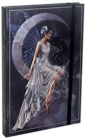 Moon Fairy Frost Moon Embossed Journal Diary Notebook with Strip 6" X 8"