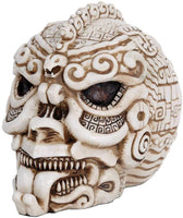 Aztec Mexica Skull Fierce Figurine Made of Polyresin