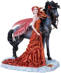 Echoes of Autumn Black Stallion Elegant Red Rose Fairy Nene Thomas
