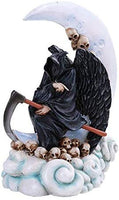 Pacific Giftware PT New Moon Dreamer Skull Reaper Resin Figurine
