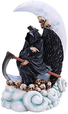 Pacific Giftware PT New Moon Dreamer Skull Reaper Resin Figurine