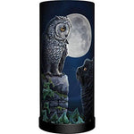 Lisa Parker - Purrfect Wisdom - Lamp - Nemesis - Black cat & Owl'