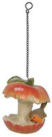 Pacific Giftware Red Apple Fruit Finch Garden Hanging Bird Feeder Statue Home Decor