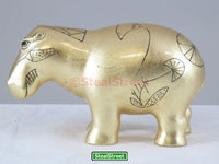YTC Gold Leaf Hippo - Collectible Figurine Statue Sculpture Figure Egypt
