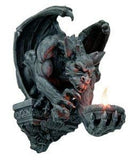 Menacing Winged Gargoyle Candle Holder Wall Sconce Sculpture Wall Decor 12.5 Inches