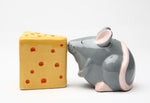 Magnetic Salt and Pepper Shaker - Mouse and Cheese