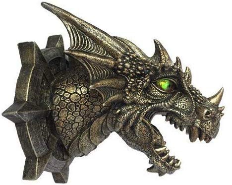 Dragon Dungeon Wall Plaque With LED Eyes