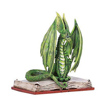 Pacific Giftware Amy Brown Book Green Scholar Dragon Statue Home Decor