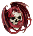 Blood Dragon Contemplation Skull Sculptural Wall Decor by Anne Stokes Fantasy Artist
