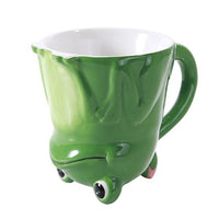 Topsy Turvy Coffee Mug Adorable Mug Upside Down Tea Home Office Toad Green Frog